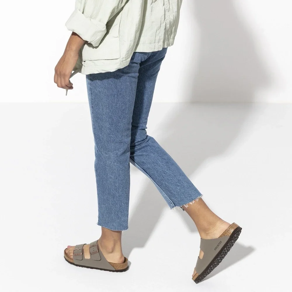 NEW Birkenstock Arizona Stone Birko-Flor Sandals EU 43 US Men 10 Women 12
